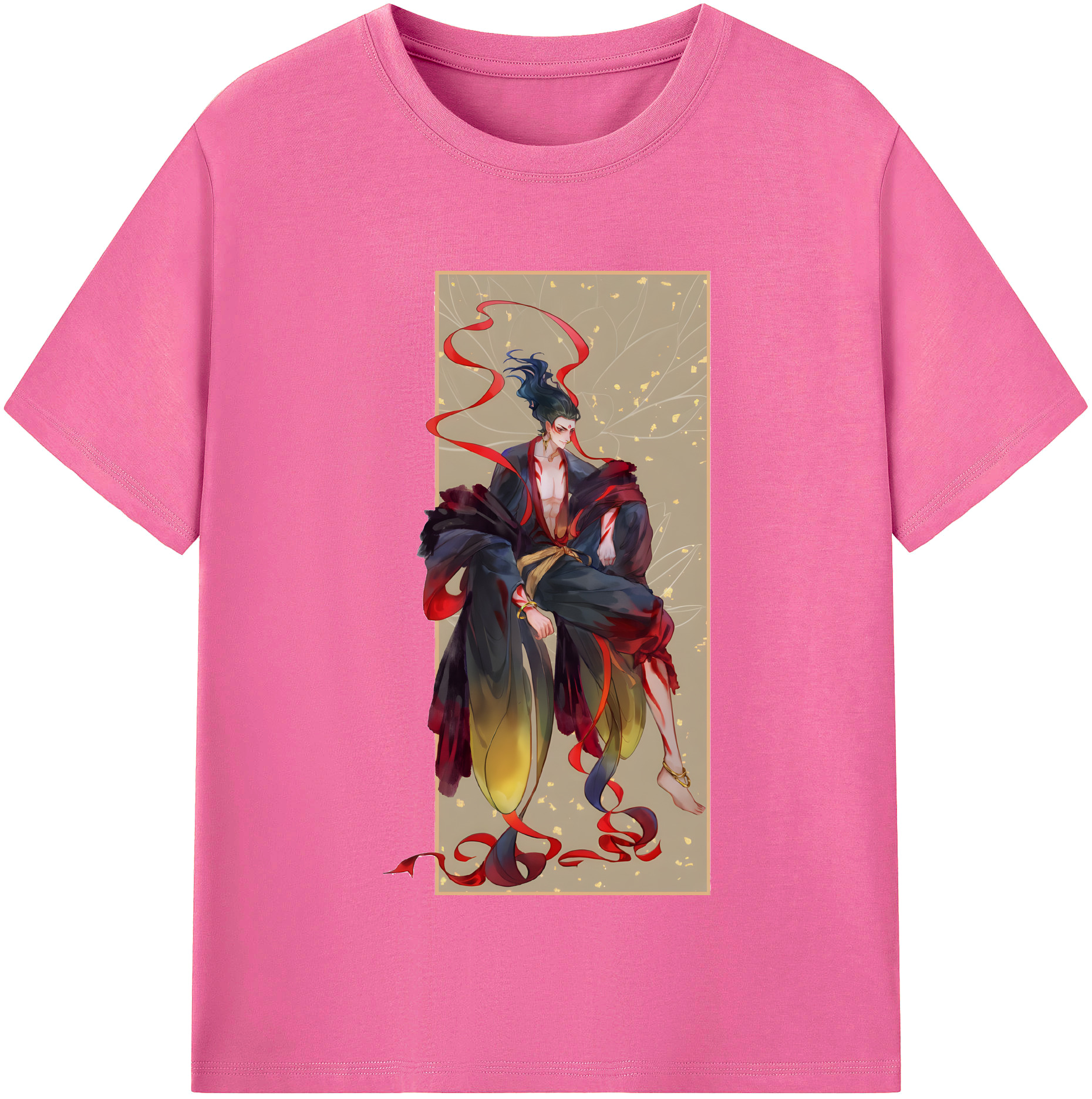（画像用） Ne Zha 2 ナタ 魔童の大暴れ レディースカジュアルプリントTシャツ（綿100％）